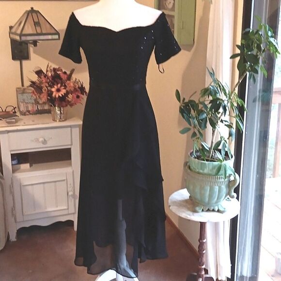 NWT Bery Love Sequined Off Shoulder Evening Dress. Whimsigoth, Dressy, Cocktail - Picture 2 of 14